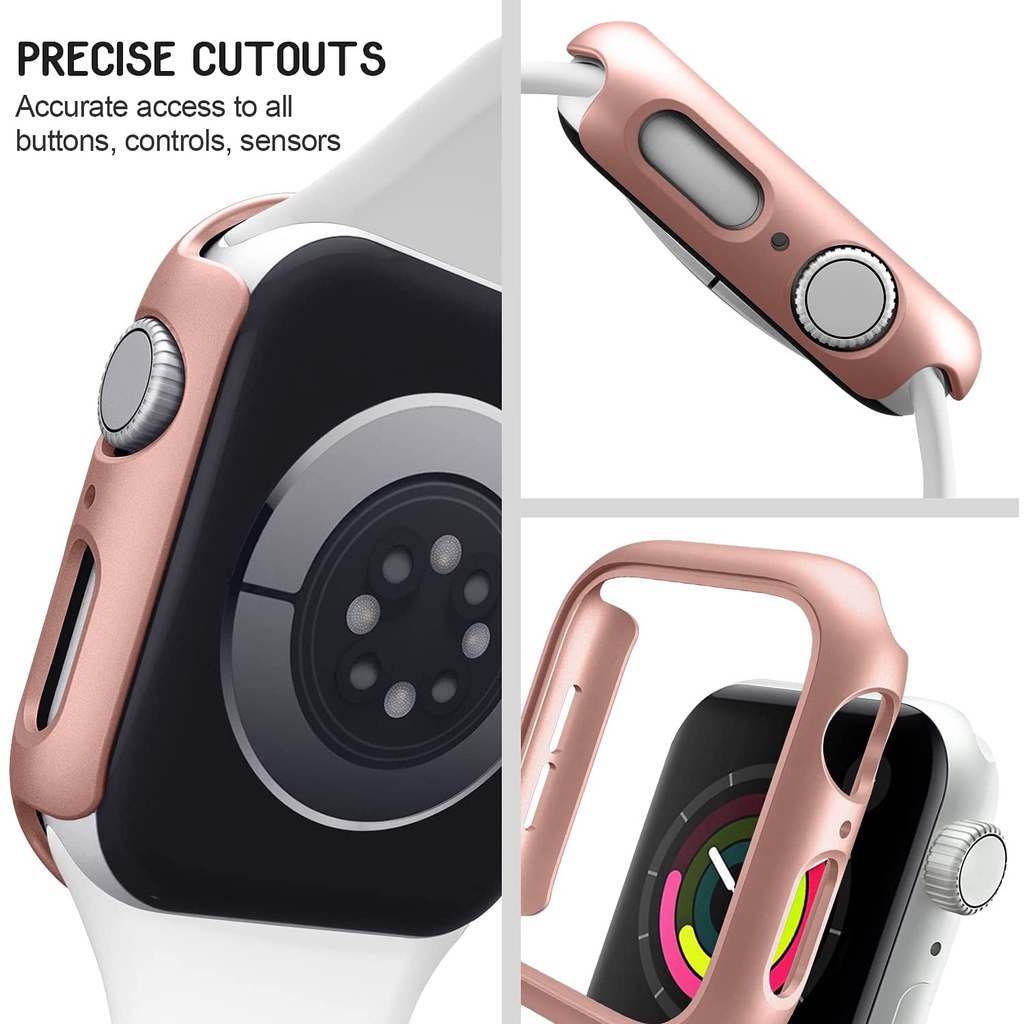 Ốp Bảo Vệ Bằng PC Cứng Chống Va Đập Cho Apple Watch Series 7 41mm 45mm 45mm