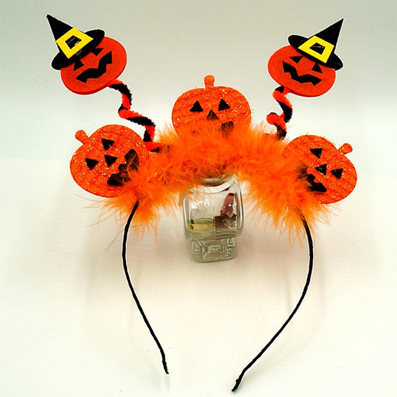 Flgo Băng Đô Hóa Trang Halloween Hình Đầu Lâu Bí Ngô Sáng Tạo