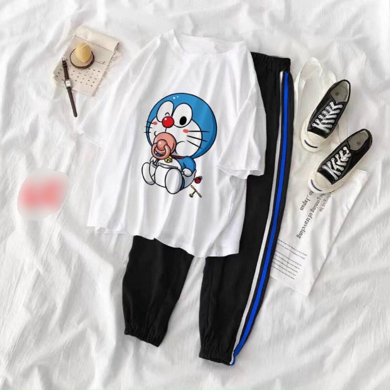 Set  Bộ Thể Thao Hoạt Hình Nữ Unisex