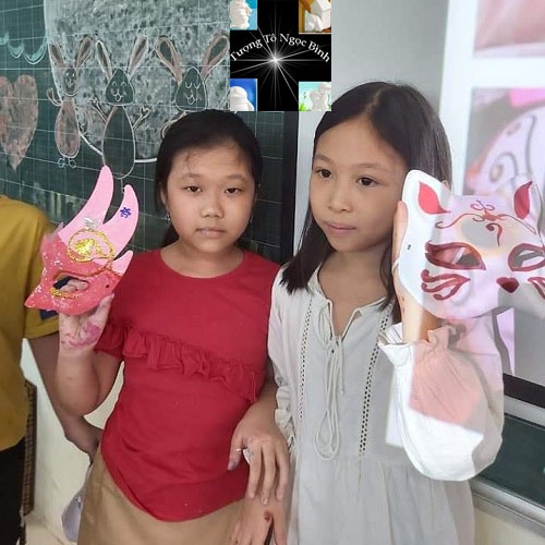 Mặt nạ giấy bồi combo 20 chiếc kèm dây đeo,các mẫu khác nhau,món quà trung thu,trò chơi sáng tạo mỹ thuật cho các bé