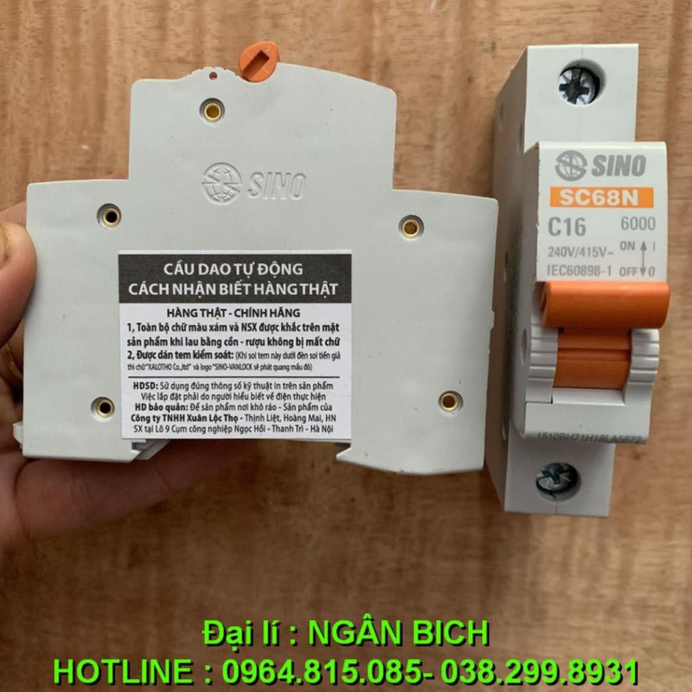 Cầu Dao Tự Đông 1 pha , 2 pha  Sino

- Hàng Chính Hãng MODEL SC68N