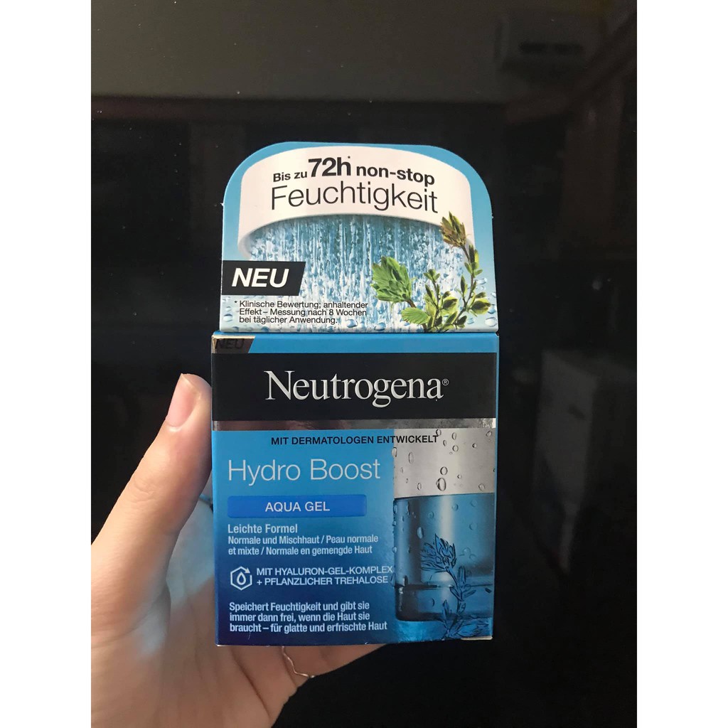 Kem dưỡng ẩm Neutrogena AQUA GEL: dành cho da thường, da hỗn hợp thiên dầu