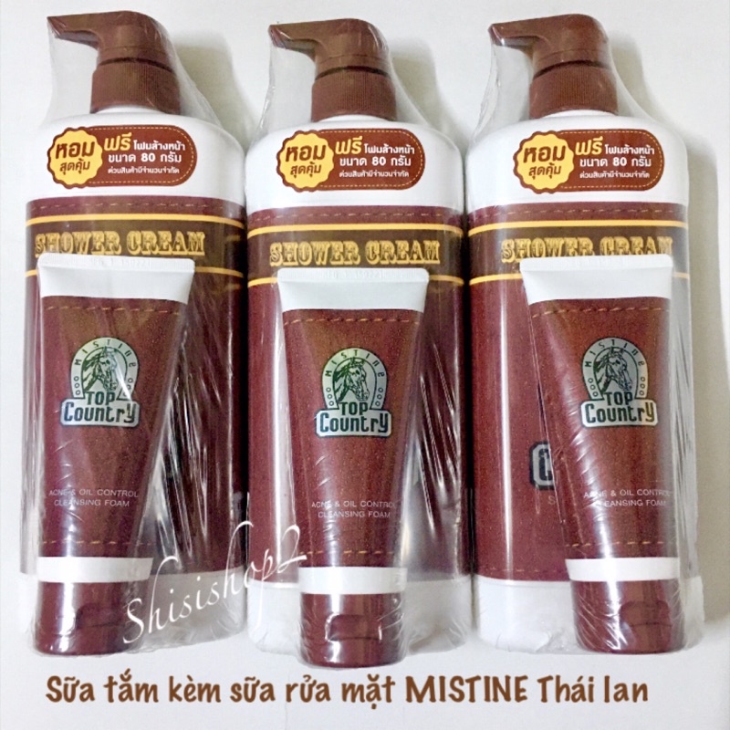 Sữa tắm Mistine Thái lan kèm quà lăn nách hoặc sữa rửa mặt siêu thơm Thái lan