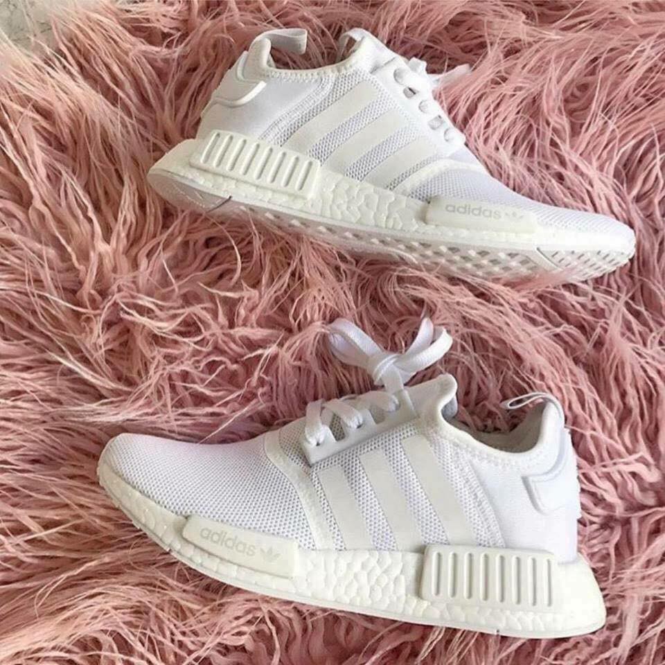 [Ảnh thật + full box] Giày NMD full white