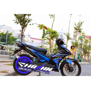 Tem Trùm Exciter 135 Xanh Đen Ohlins