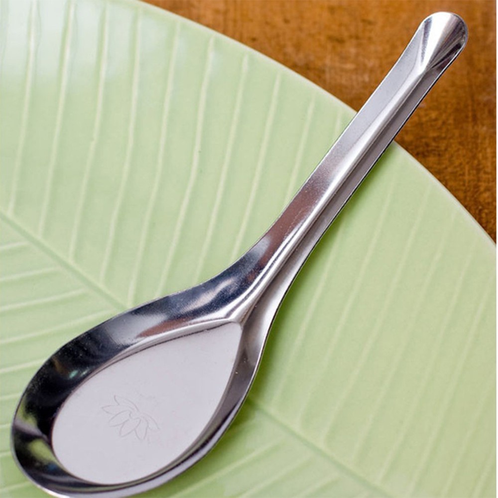 Combo 5 Thìa Phở Muỗng Ăn Cơm Bằng Inox Cao Cấp
