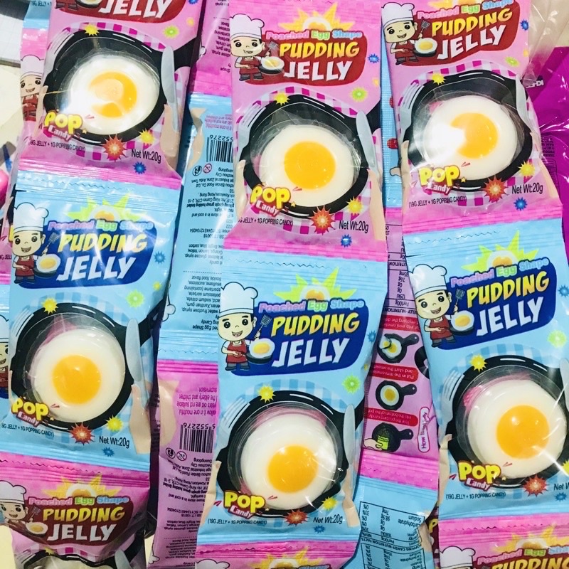 Thạch Pudding Jelly Hình Chảo Chiên Trứng