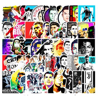 Bộ 50 Sticker dán siêu đẹp Ronaldo - Messi