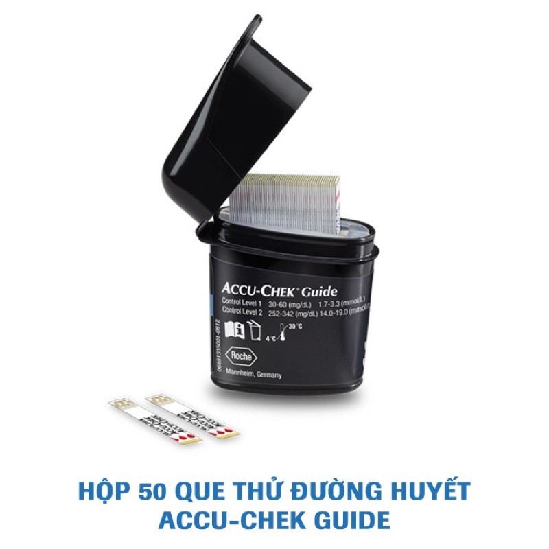 [GIAO NHANH 30p] Que thử đường huyết ACCUCHECK GUIDE (Hàng Công Ty)