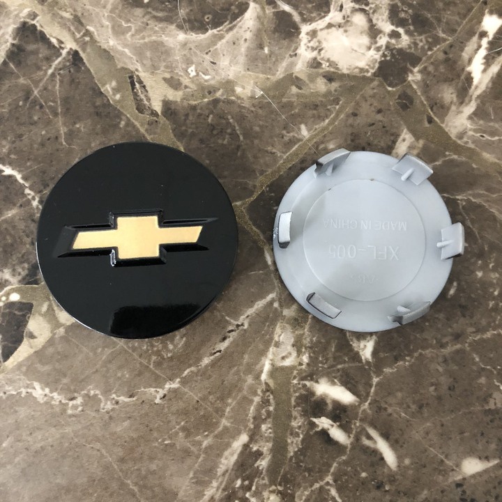 Logo chụp mâm, ốp lazang bánh xe ô tô Chevrolet - Đường kính 58mm và 53mm