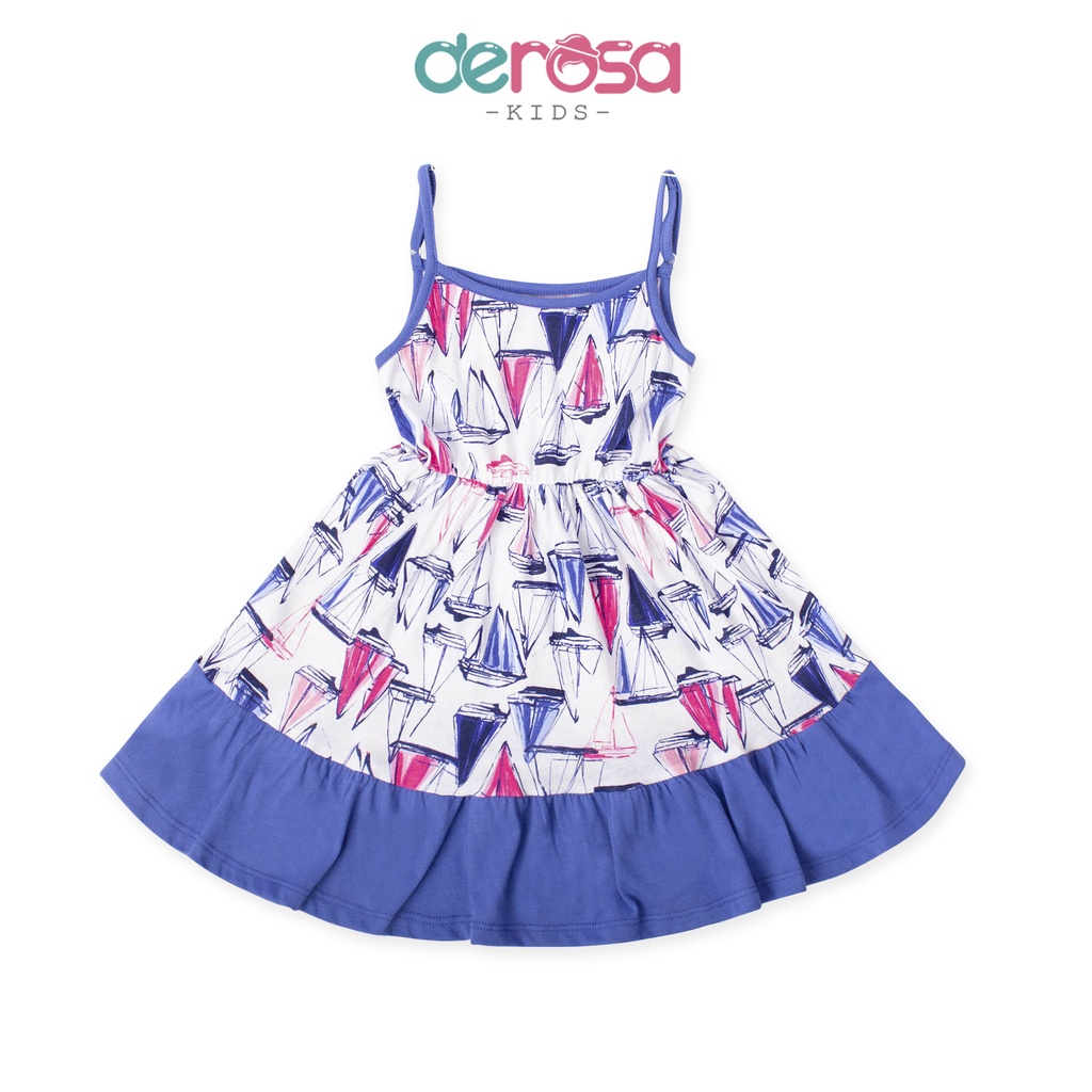 Váy hai dây cho bé DEROSA KIDS đầm bé gái 1 - 5 tuổi ASKD475V