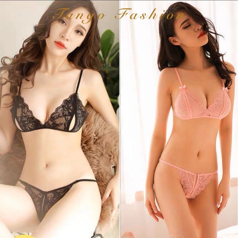Đồ lót ren - bộ lót sexy quyến rũ gợi cảm dây, quần chip lọt khe hở đấy + áo lót ren siêu mỏng [TANGO FASHION] | BigBuy360 - bigbuy360.vn