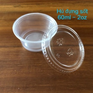 Lốc 100 hũ đựng sốt, hủ nước chấm - 60ml 2oz