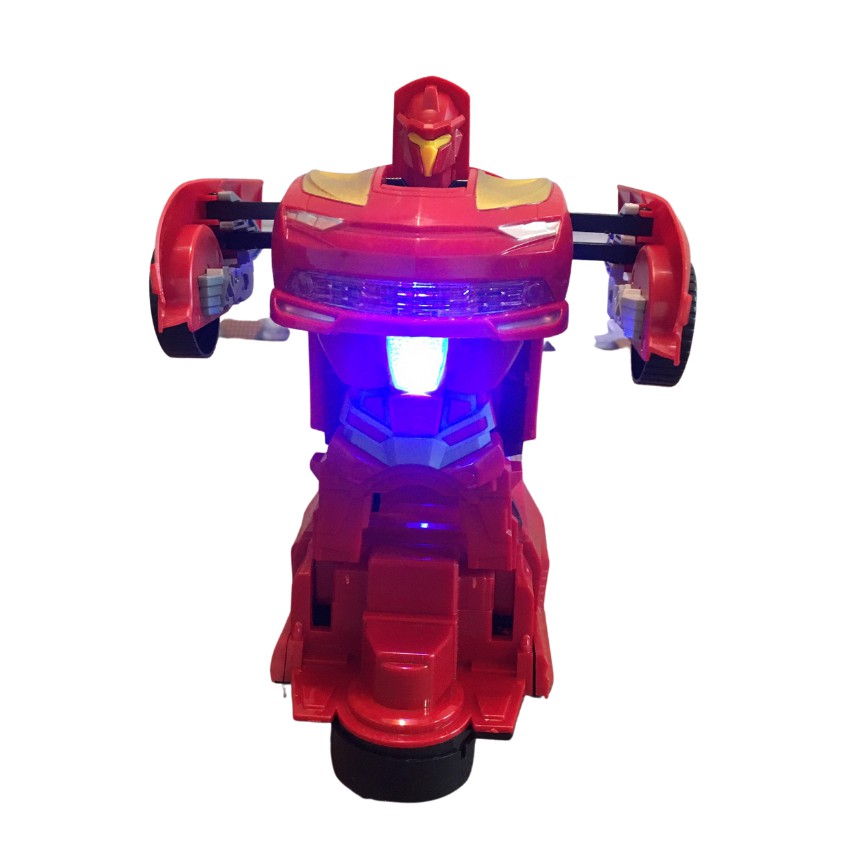 Đồ Chơi Biến Hình Robot Người Sắt Chiến Đấu Đa Năng Có Nhạc Và Đèn Cao Cấp - Teemostores