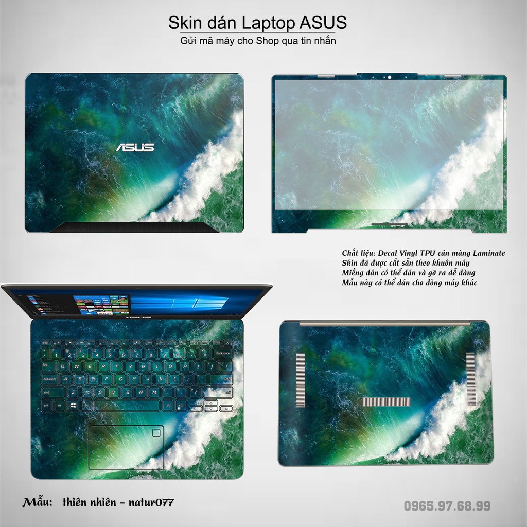 Skin dán Laptop Asus in hình thiên nhiên nhiều mẫu 4 (inbox mã máy cho Shop)