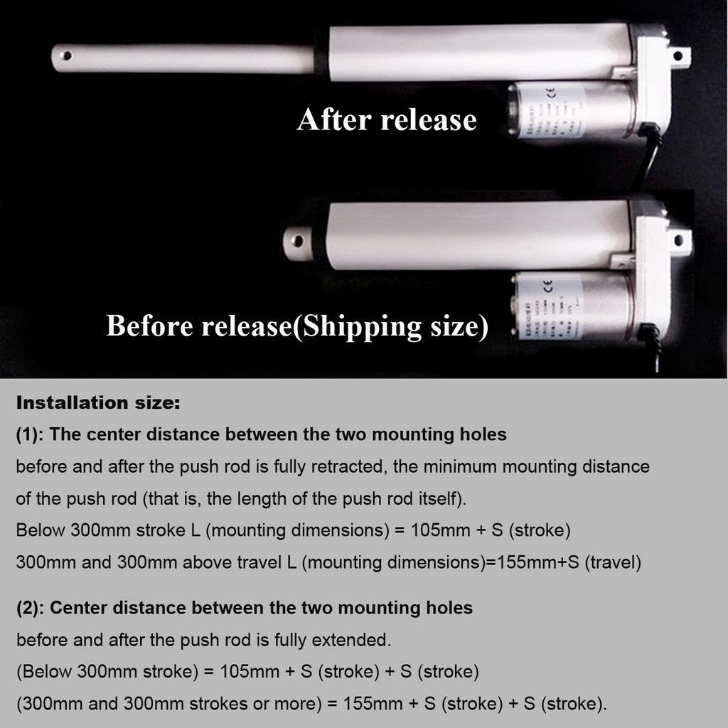 Thiết Bị Nâng Hạ Cánh Động Cơ Tuyến Tính 500n 50-400mm 12v