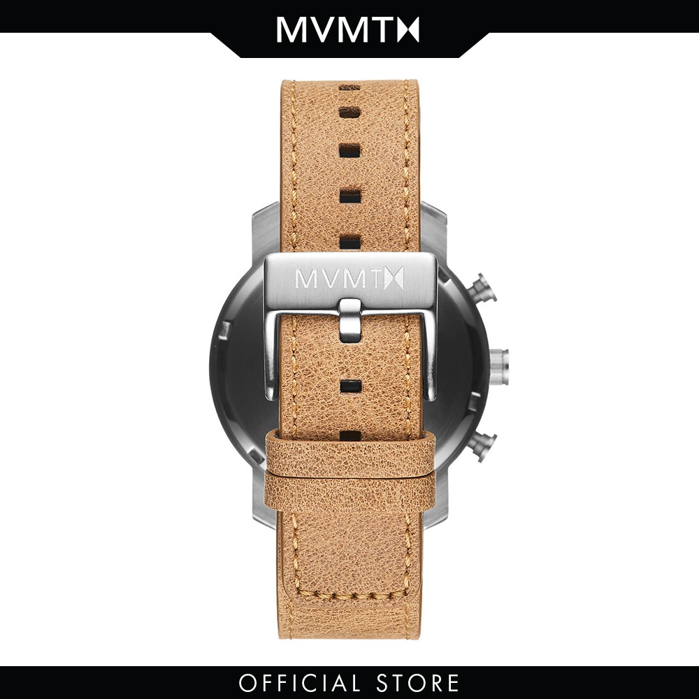 Đồng hồ Nam MVMT dây da 40mm - Chrono 40 D-MC02-WT