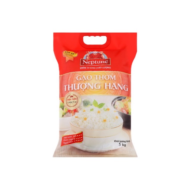 Túi 5kg gạo thơm thượng hạng Neptune