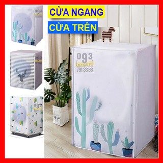 Áo phủ máy giặt chống bụi cửa trên cửa ngang, miếng đậy máy giặt