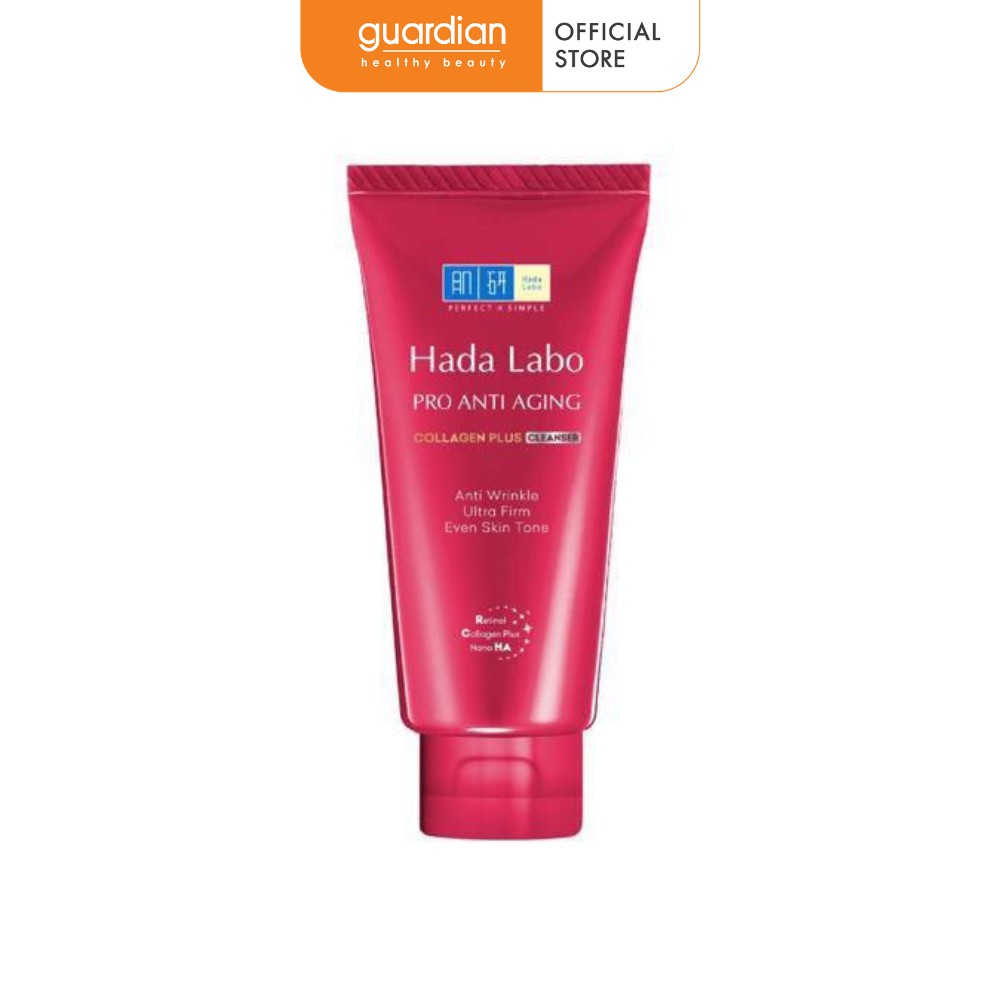 Kem Rửa Mặt Dưỡng Chuyên Biệt Chống Lão Hóa Hada Labo Pro Anti Aging Collagen Plus Cleanser (80g)