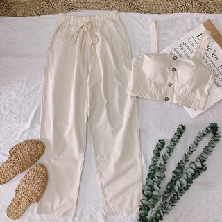 SET ÁO 2 DÂY + QUẦN BAGGY