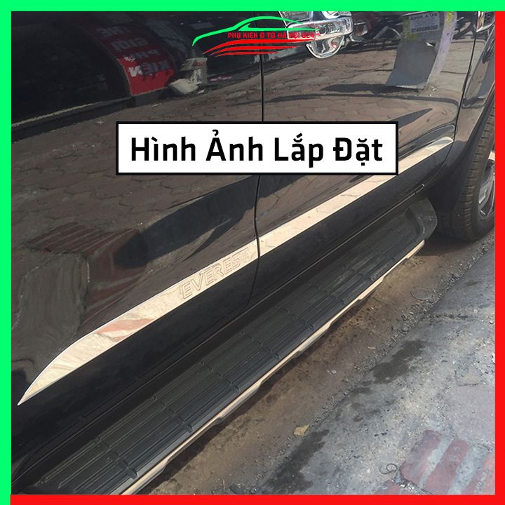 Bộ ốp nẹp sườn Everest 2017-2021 mạ crom trang trí làm đẹp xe