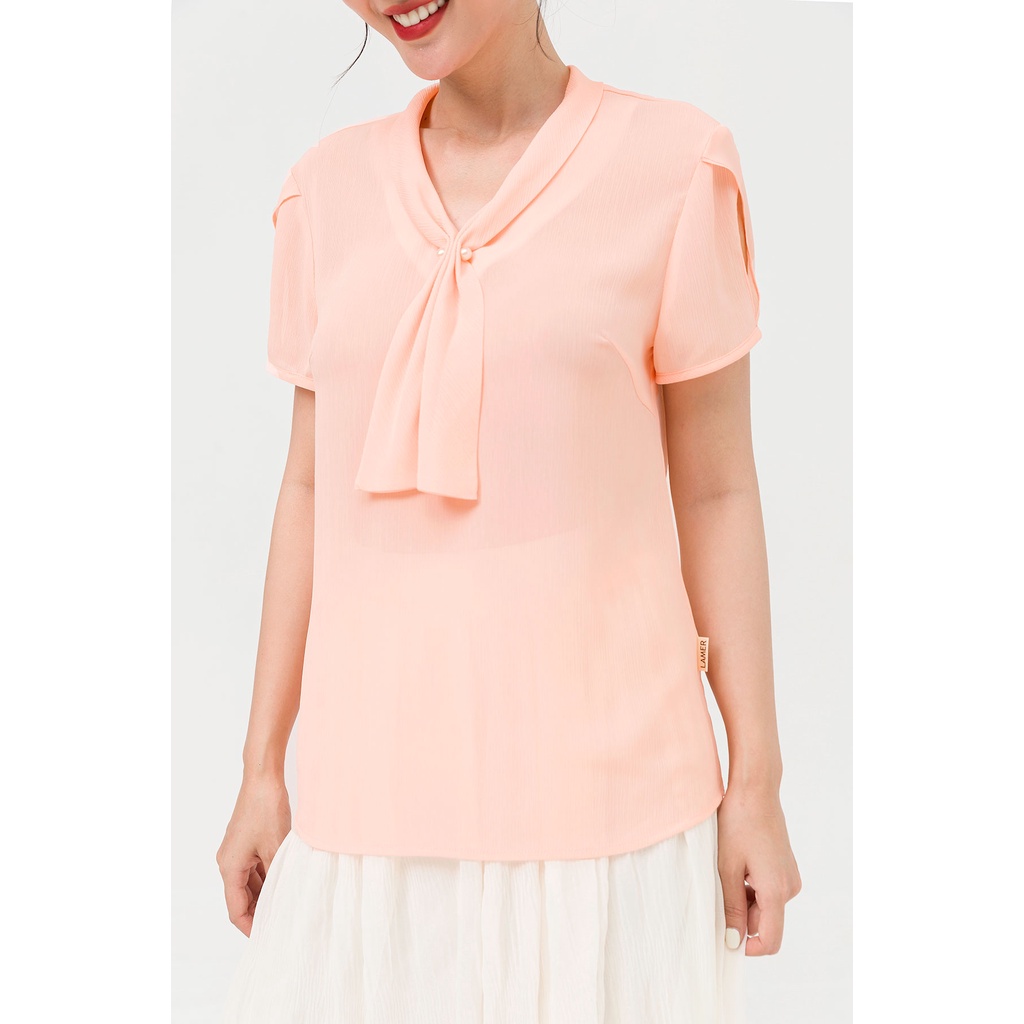 Áo sơ mi nữ đính trai LAMER L61B20H034