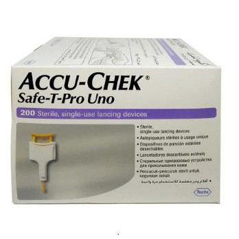 💖 HỘP 200 CÂY KIM LẤY MÁU TIỂU ĐƯỜNG THỬ ĐƯỜNG HUYẾT ACCU-CHEK SAFE-T-PRO UNO