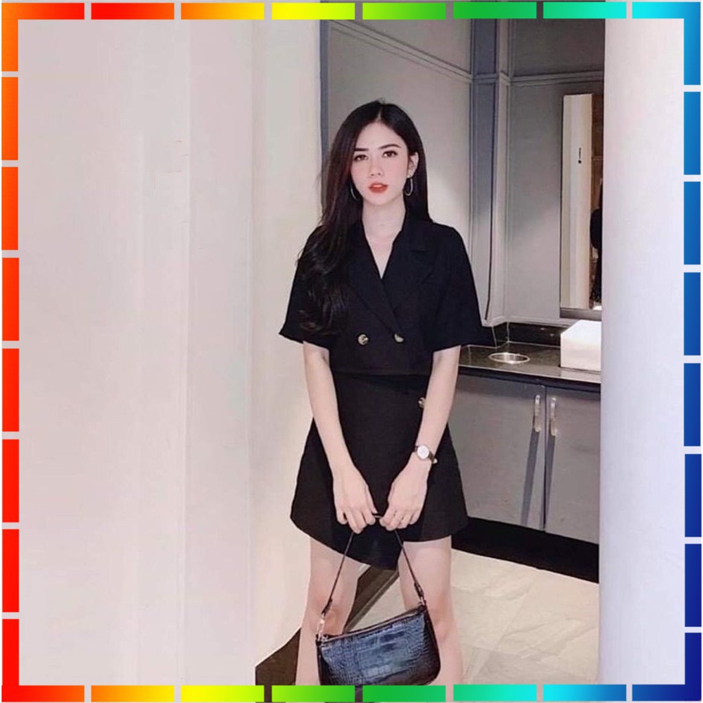 ( ẢNH THẬT ) - SET ĐỒ NỮ CÁ TÍNH ÁO CROPTOP KIỂU VEST CHÂN VÁY LỆCH CHỮ A DÀY DẶN FORM NHƯ HÌNH | BigBuy360 - bigbuy360.vn