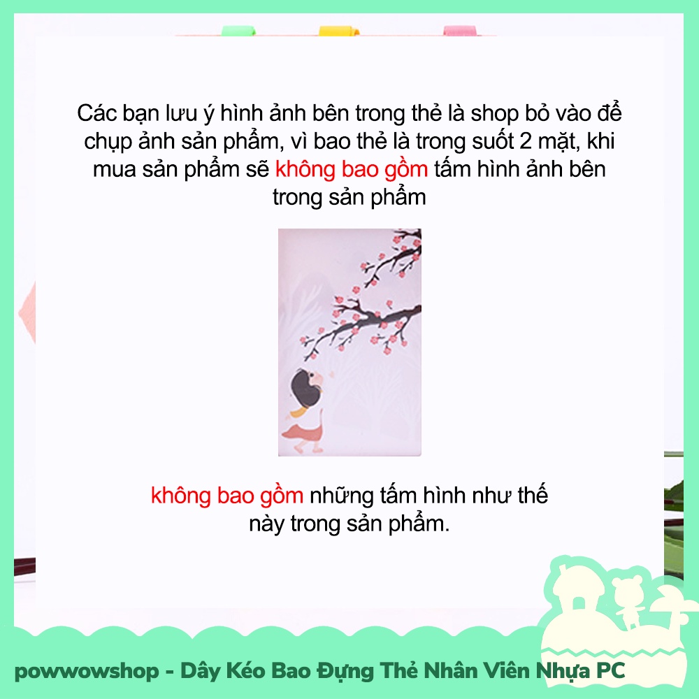 [Sẵn VN - Hỏa Tốc] Dây Vải Kéo Kèm Bao Đựng Thẻ Nhân Viên Nhựa PC Phong Cách Pastel Đơn Sắc Simple Color