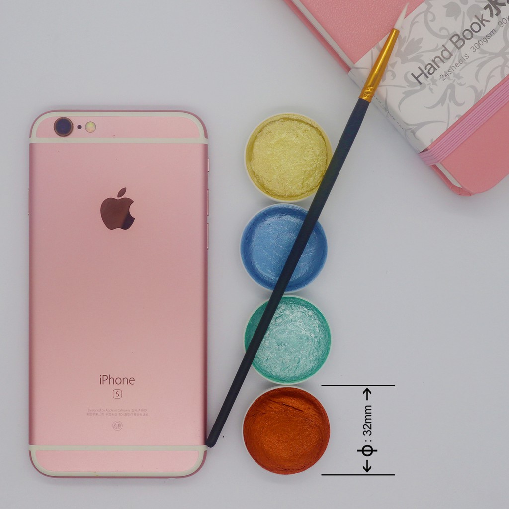 Set 12 Màu Nước Kim Tuyến Lấp Lánh Ấn Tượng SeamiArt