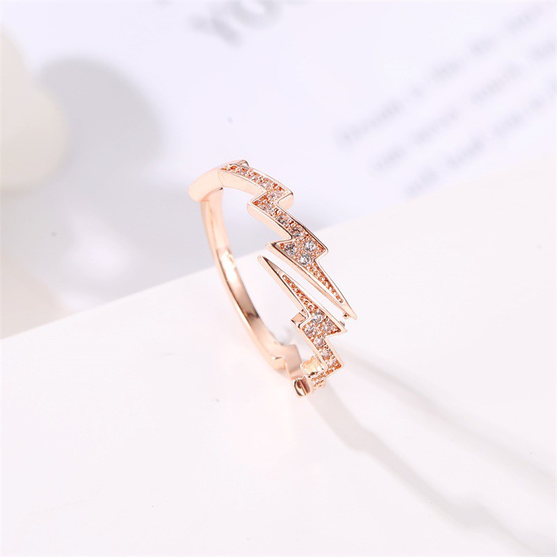 Nhẫn Đính Đá Zircon Kiểu Hàn Quốc Xinh Xắn Cho Nữ