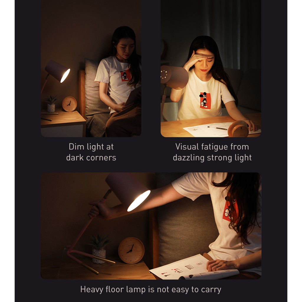 Đèn Led kẹp bàn BASEUS Comfort Reading Mini Clip Lamp không dây cảm ứng