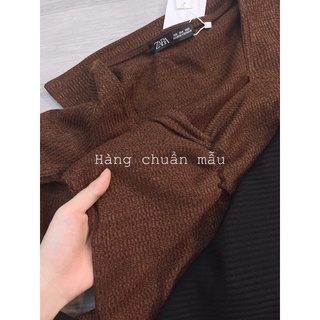 [Freeship - Ảnh thật] Đầm dúm ngực len tăm 2 màu đen, nâu siêu xinh