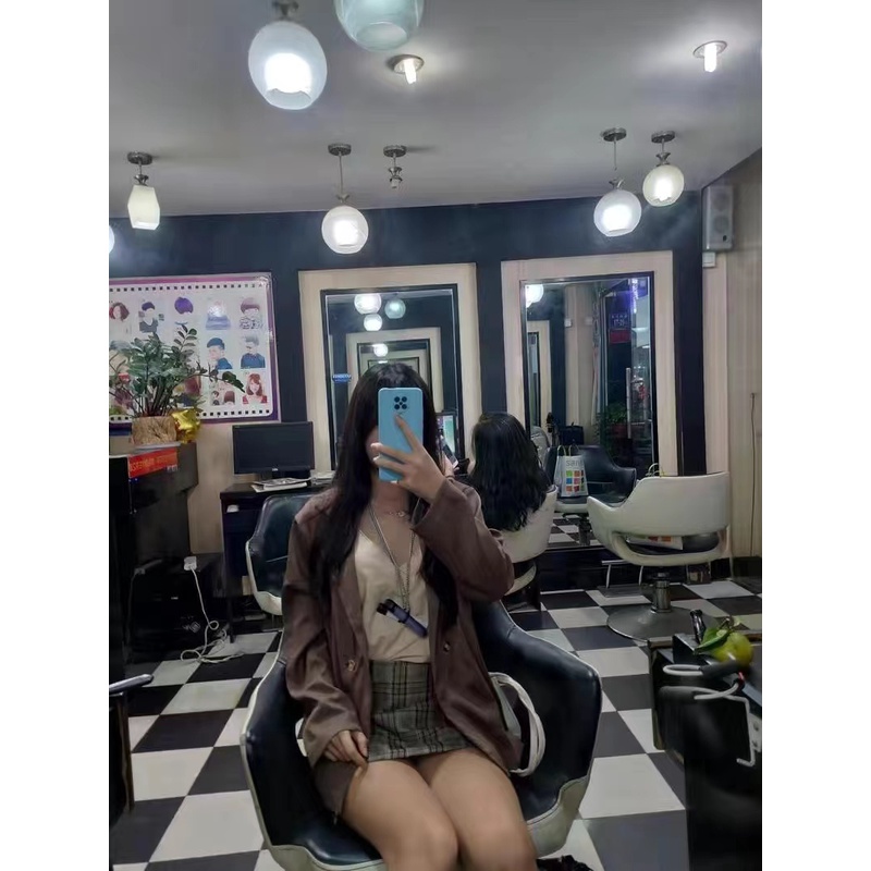 ⚡Set áo khoác vest tay dài dáng rộng và chân váy phong cách thời trang Hàn Quốc cho nữ