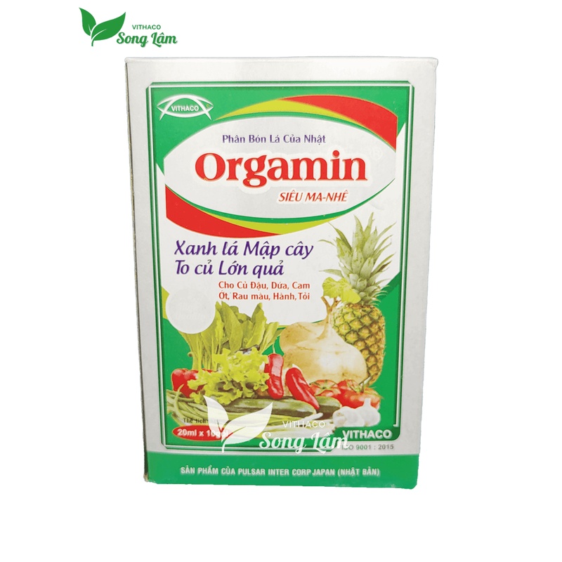 [VITHACO] Phân bón lá hữu cơ Nhật Bản Orgamin kích thích sinh trưởng cho hoa cảnh, rau màu, cây ăn trái [gói 20ml]