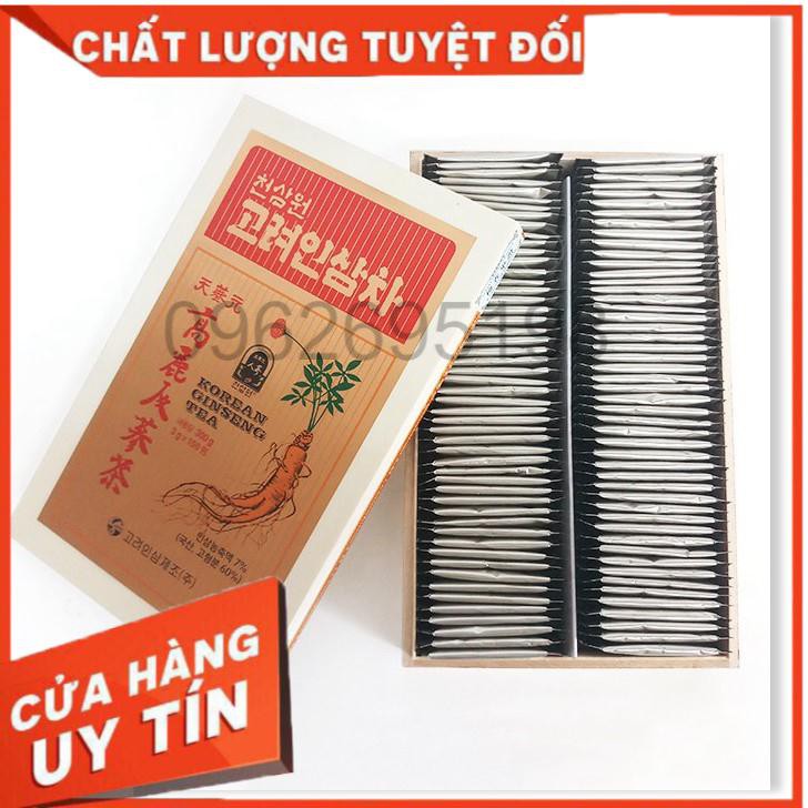 Trà Sâm OKINSAM Hàn Quốc hộp gỗ 100 gói - 3g (Korean Ginseng Tea Gold)