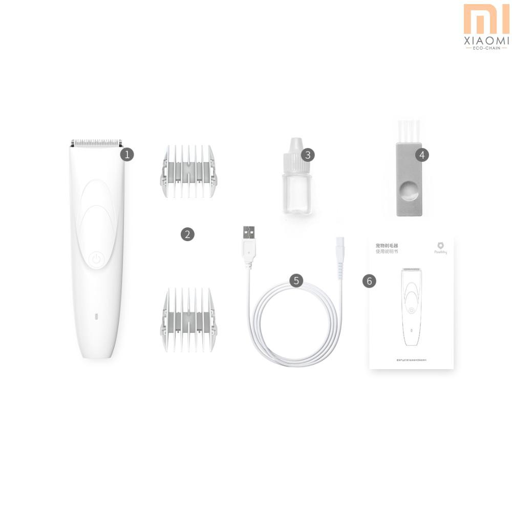 Máy cắt tỉa lông Xiaomi Mijia Pawbby 2000mAh dành cho thú cưng tiếng ồn thấp có thể tháo rời vệ sinh an toàn
