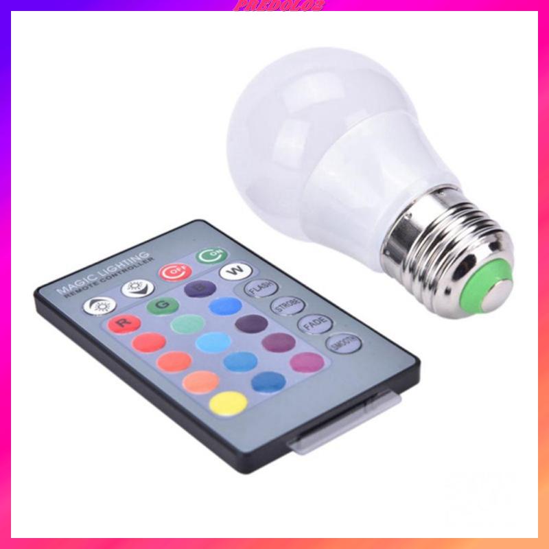 Energy Saver RGB LED Light Mood Flood Bulb with RC f/ Home KTV 3W_90x50cm
