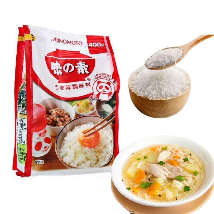 Bột ngọt Ajinomoto cao cấp vị Umani gói 50g và 400g giúp hương vị thêm ngon, có thể ăn trực tiếp