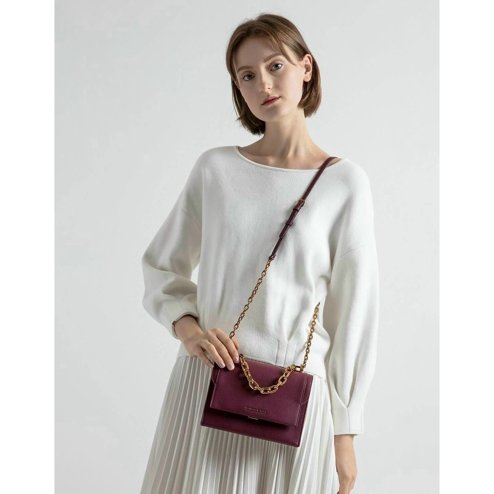 Túi xách nữ đeo vai đeo chéo CNK hottrend Chain Handle Evening Bag Item No CK2-80701061-1