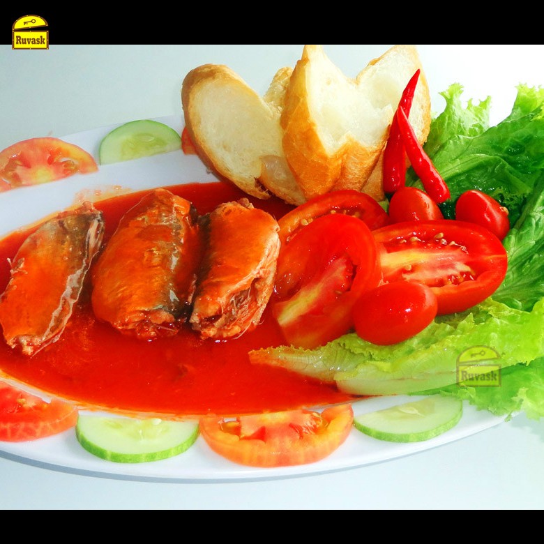 Cá Hộp Ba Cô Gái Thái Lan 190g - Cá Sốt Cà, Cá Nục Sốt Cà, Cá Mòi Cà Chua, Thịt Đóng Hộp Xốt Cà - Ruvask
