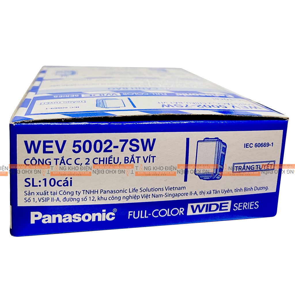 Công Tắc 2 Chiều Panasonic WEV5002-7SW [Dòng Wide]