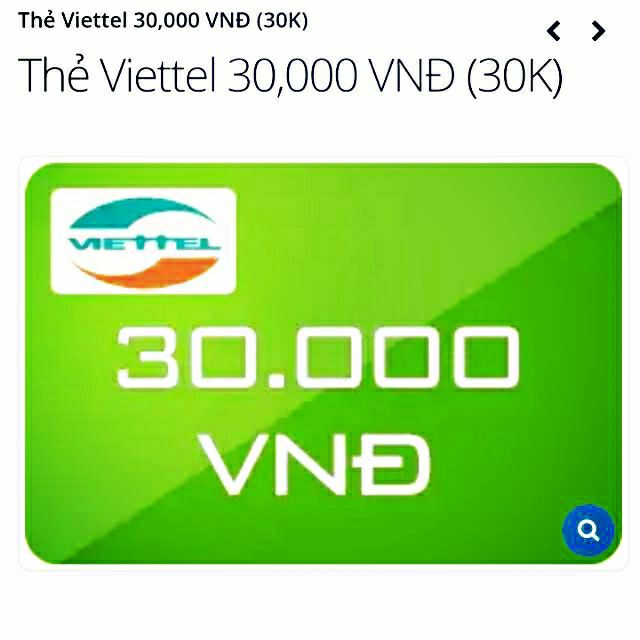 Thẻ viettel 30k