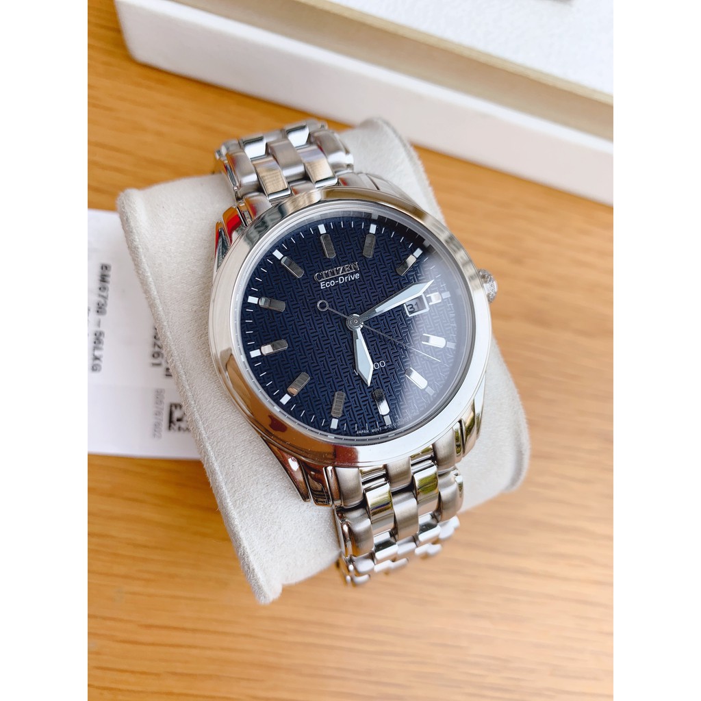 Đồng hồ nam chính hãng Citizen BM6730-56L Eco-Drive - máy pin năng lượng ánh sáng - Kính cứng