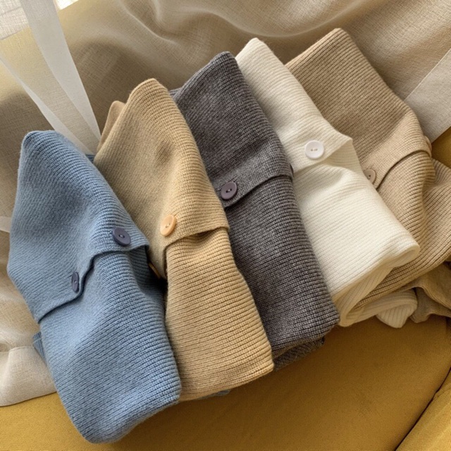 Áo khoác len cardigan giá xinh cho mùa thu, đông