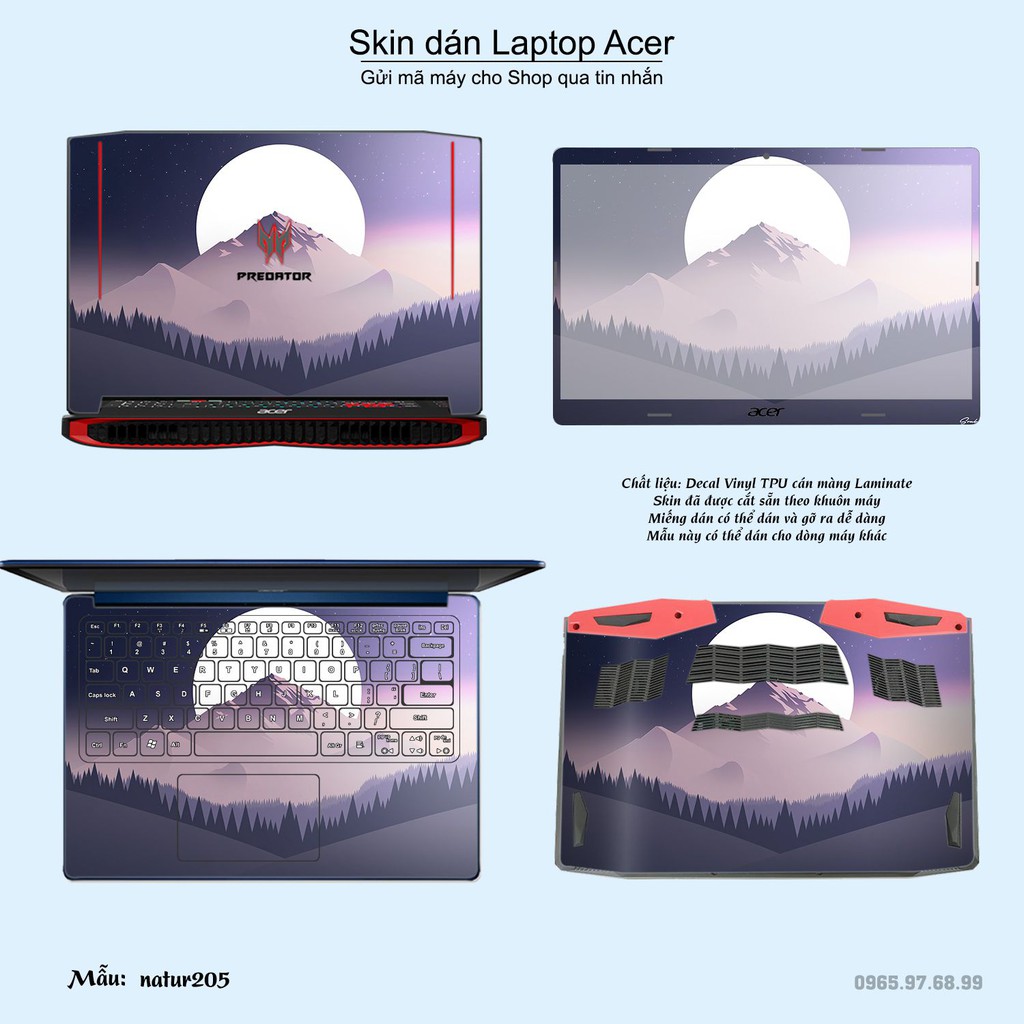 Skin dán Laptop Acer in hình thiên nhiên _nhiều mẫu 8 (inbox mã máy cho Shop)