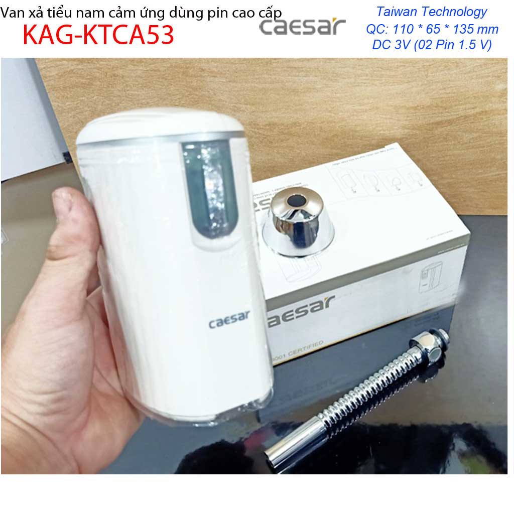 Xả tiểu cảm ứng Caesar KAG-KTCA53, xả cảm ứng bồn tiểu nam Caesar dùng pin sử dụng tốt