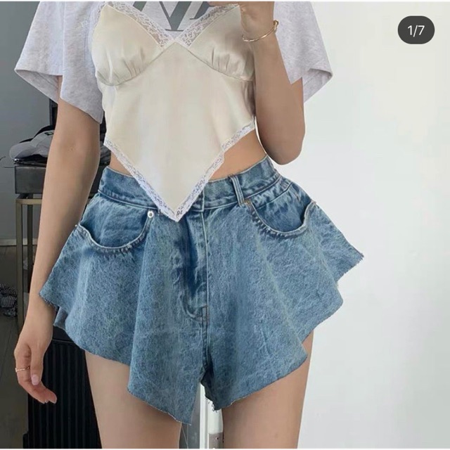 [AdorablexBeautiful] QUẦN VÁY THỜI TRANG XANH JEANS 🥰🥰🥰