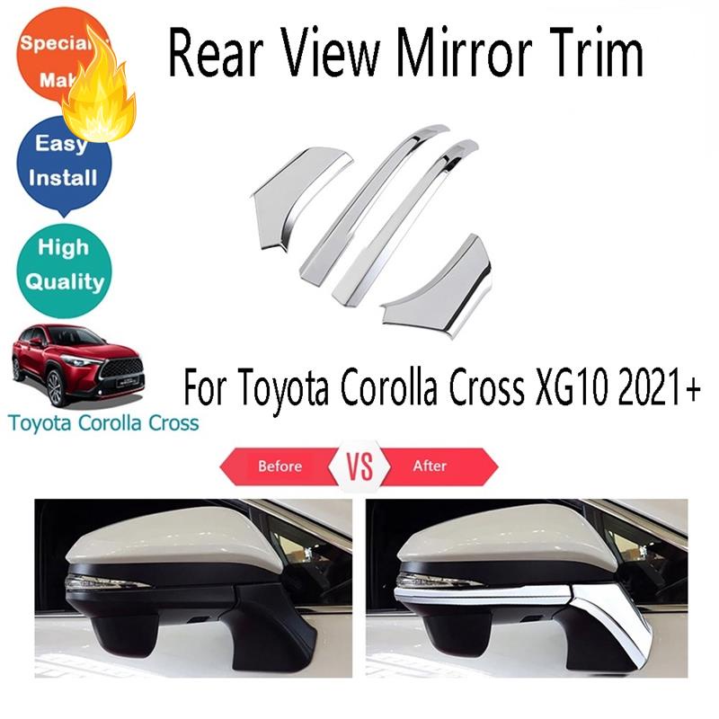 Viền Gương Chiếu Hậu Đính Kim Sa Lấp Lánh Trang Trí Xe Hơi Cho Toyota Corolla Cross XG10 2021-Present